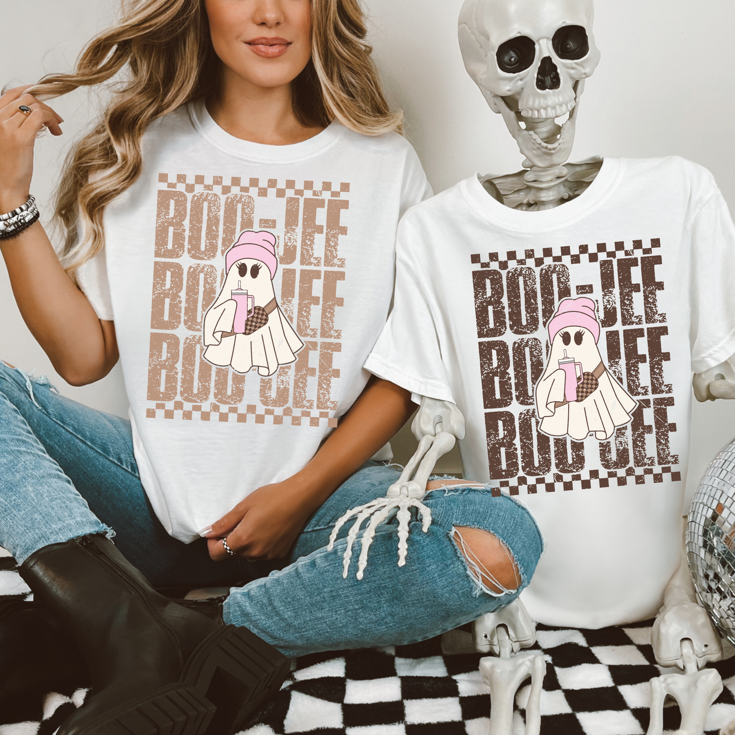 Boo Jee Coffee Ghost Halloween Shirt – Cute Spooky Season Vibes Apparel