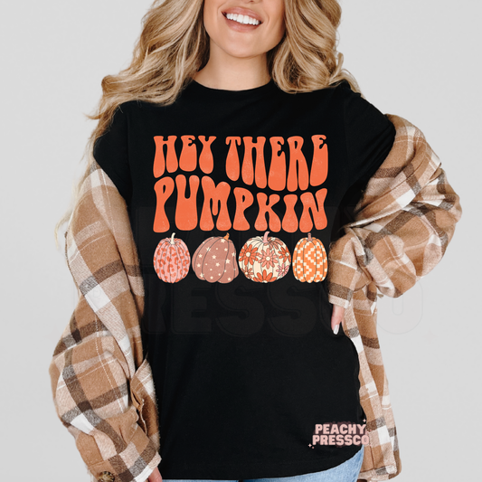 Hey There Pumpkin Sweatshirt | Cute Patterned Fall Pumpkins Apparel