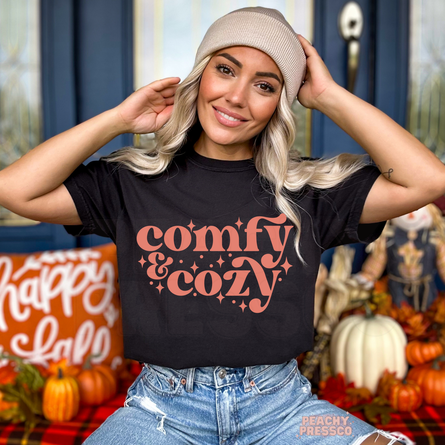 Comfy & Cozy Graphic Shirt – Cute Fall Apparel