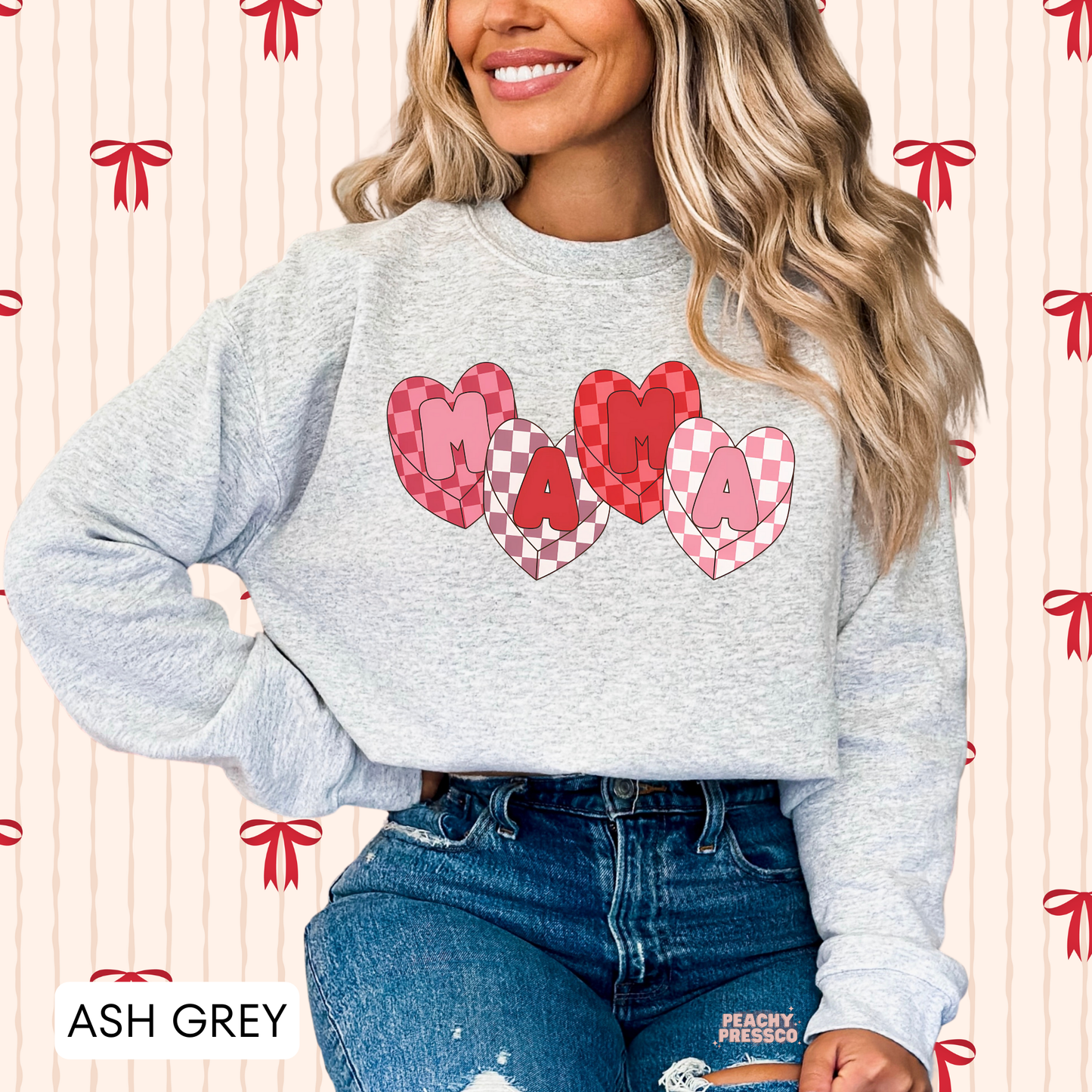Cute Mama Heart Sweatshirt | Valentine’s Day Apparel