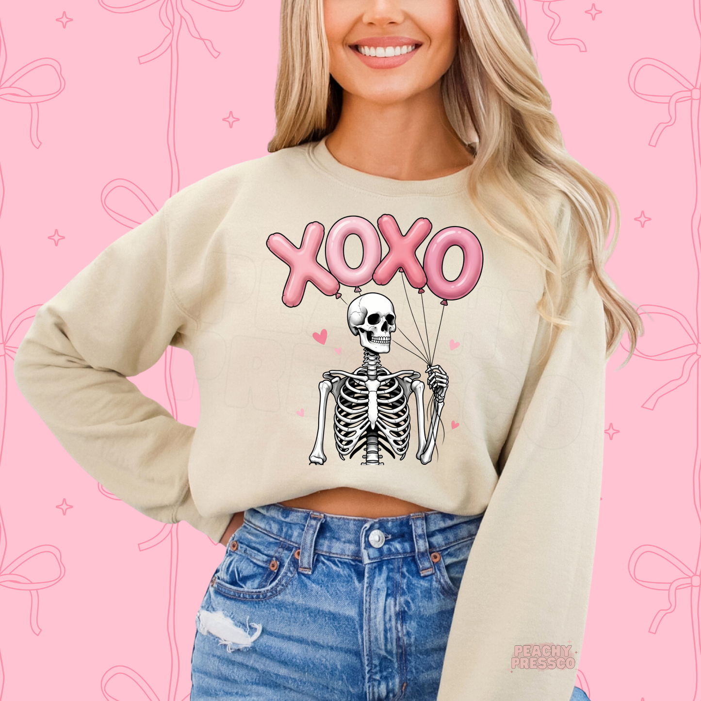 XOXO Skeleton Shirt – Cute & Spooky Love, Valentine’s Day Apparel
