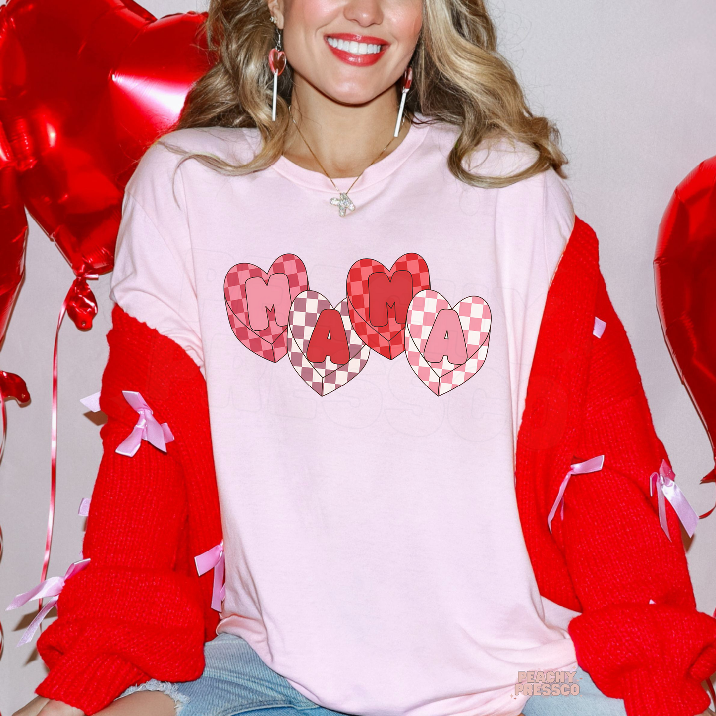 Cute Mama Heart Sweatshirt | Valentine’s Day Apparel