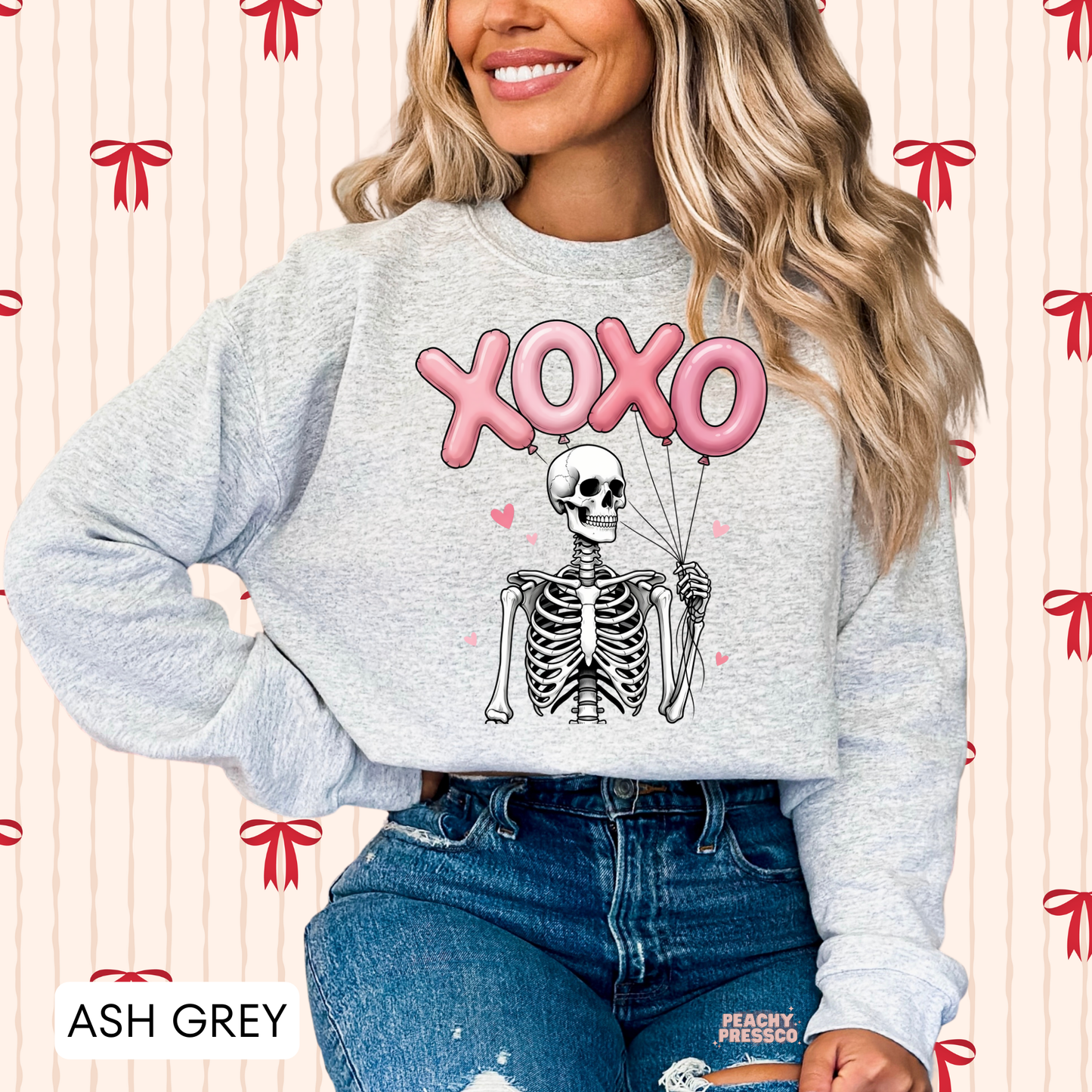 XOXO Skeleton Shirt – Cute & Spooky Love, Valentine’s Day Apparel