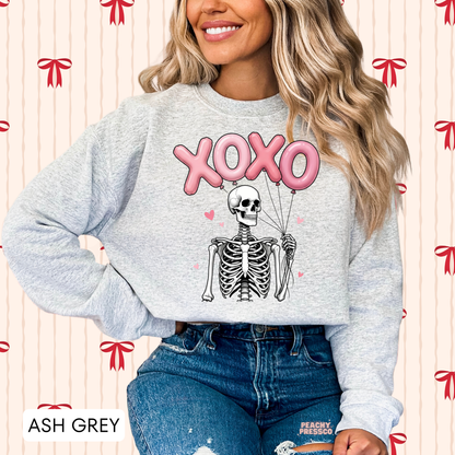 XOXO Skeleton Shirt – Cute & Spooky Love, Valentine’s Day Apparel