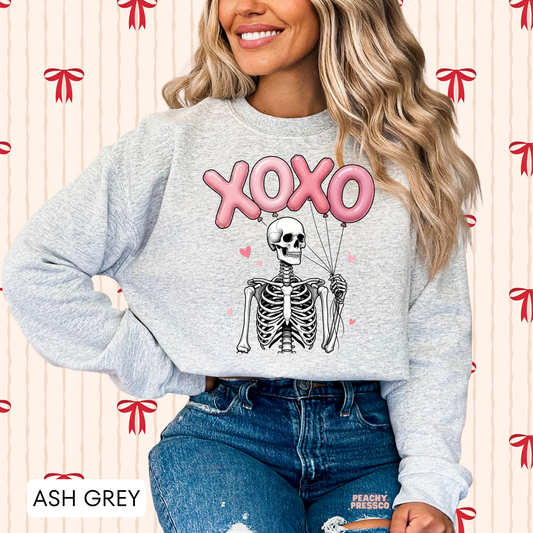 XOXO Skeleton Shirt – Cute & Spooky Love, Valentine’s Day Apparel