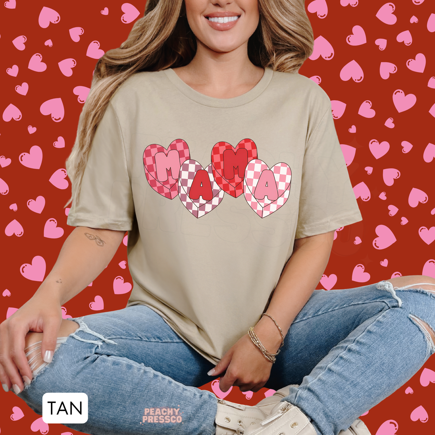 Cute Mama Heart Sweatshirt | Valentine’s Day Apparel