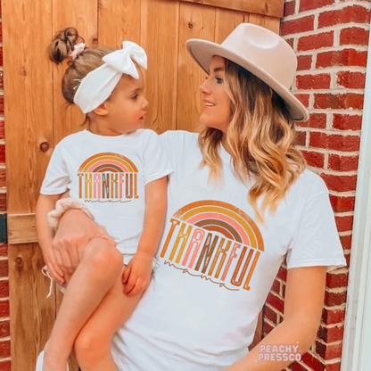 Thankful Mama & Mini Rainbow, Matching Fall Apparel