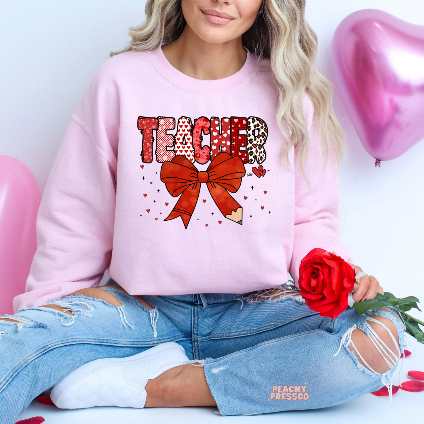 Cute Teacher Love Bow Shirt | Valentine’s Day Apparel