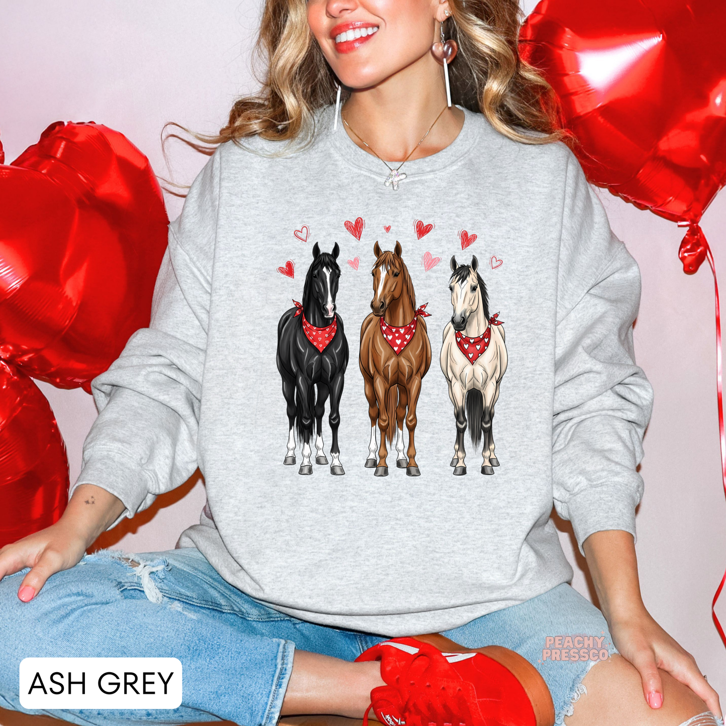 Western Horse Valentine Shirt | Bandana Hearts Love, Valentine’s Day Apparel