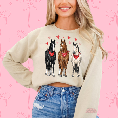 Western Horse Valentine Shirt | Bandana Hearts Love, Valentine’s Day Apparel