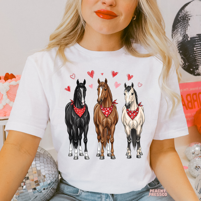 Western Horse Valentine Shirt | Bandana Hearts Love, Valentine’s Day Apparel