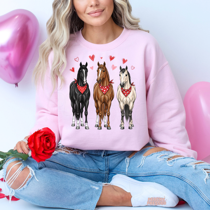 Western Horse Valentine Shirt | Bandana Hearts Love, Valentine’s Day Apparel