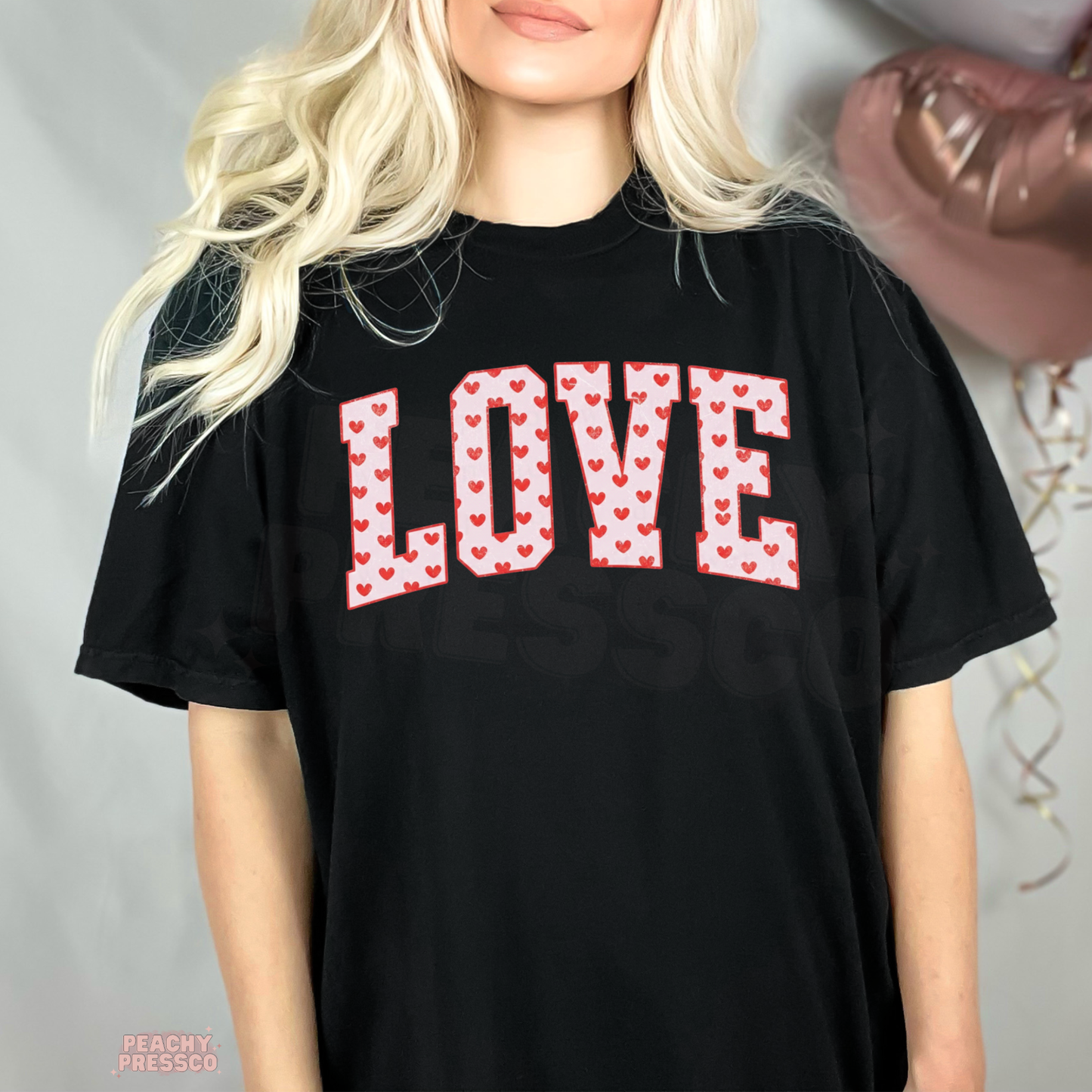 Love Heart Letter Sweatshirt | Cute Red Heart, Valentine’s Day Apparel