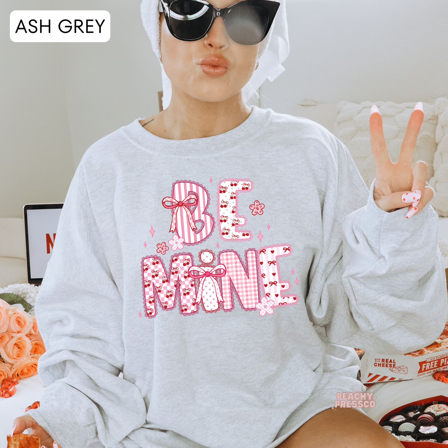 Be Mine Valentine Sweatshirt – Cute Pink Love, Valentine’s Day Apparel