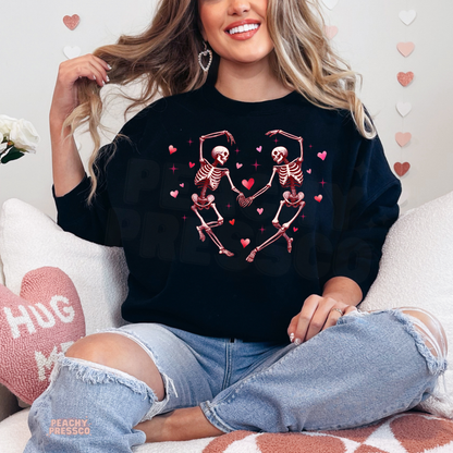 Dancing Skeleton Heart Shirt | Cute Love, Valentine’s Day Apparel