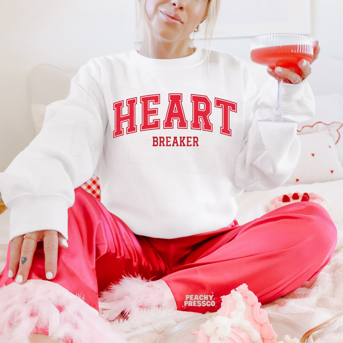 Heart Breaker Sweatshirt – Trendy Love Graphic, Valentine’s Day Apparel
