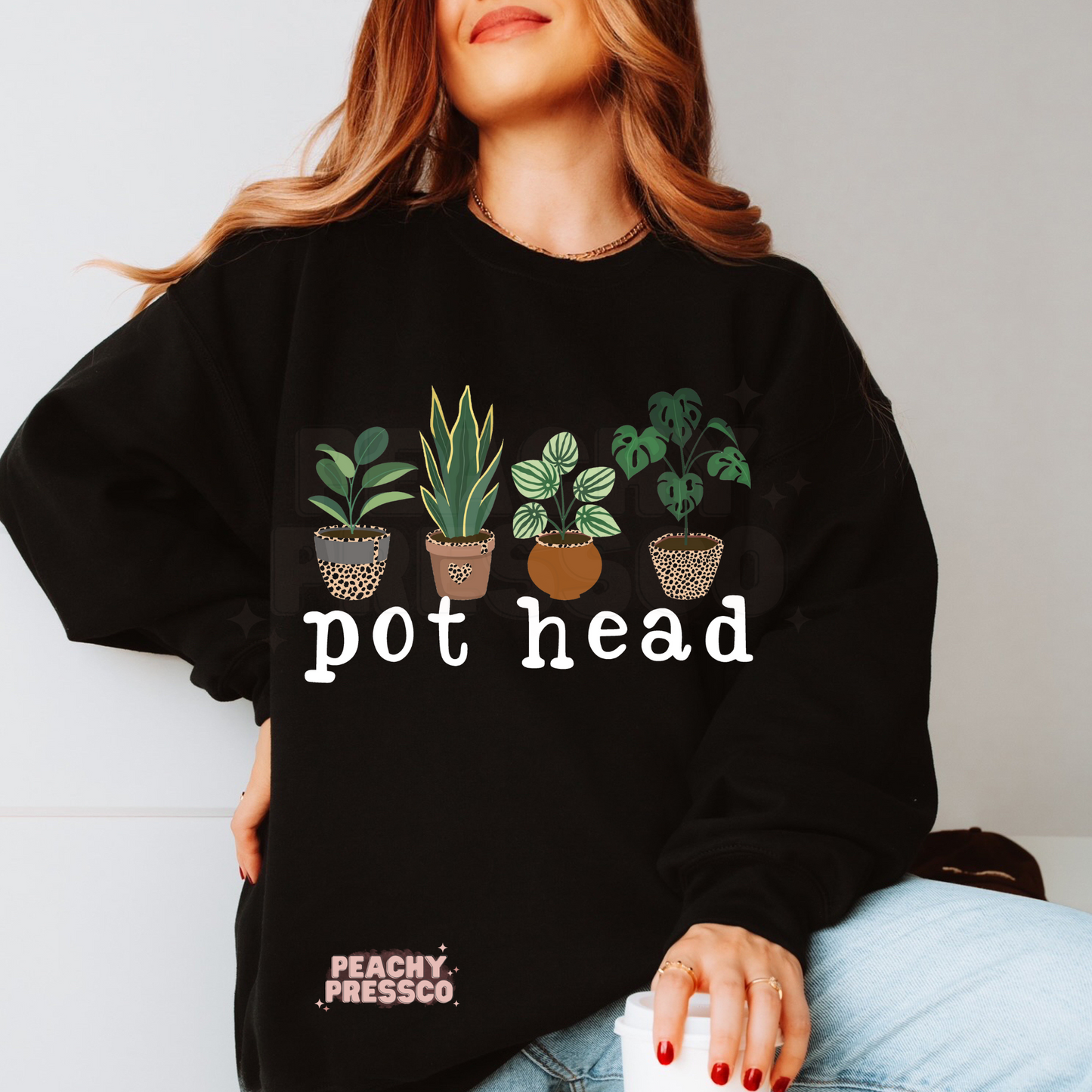 Pot Head Funny Plant Lover Sweatshirt – Cozy Pullover