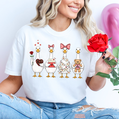 Cute Goose Friends Shirt | Valentine’s Day Apparel