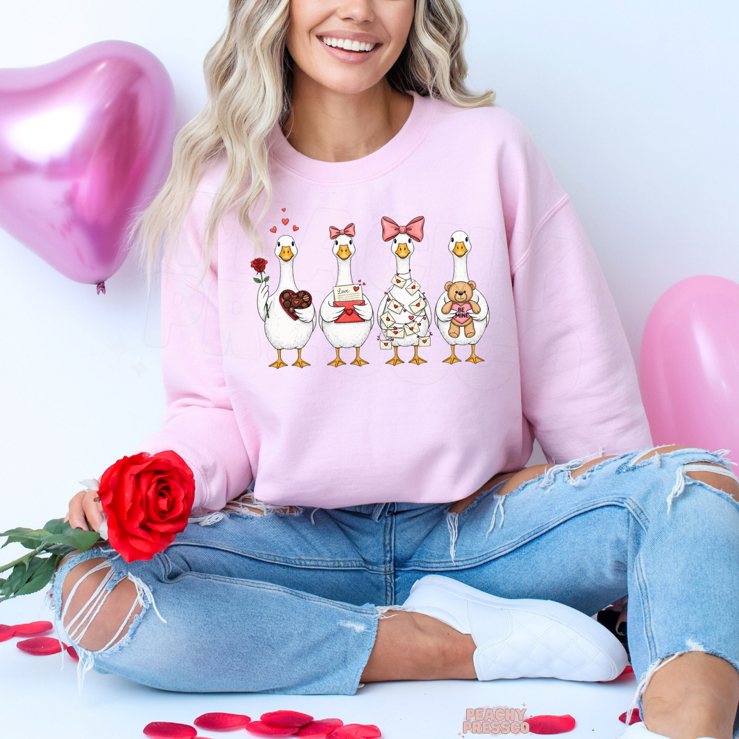 Cute Goose Friends Shirt | Valentine’s Day Apparel