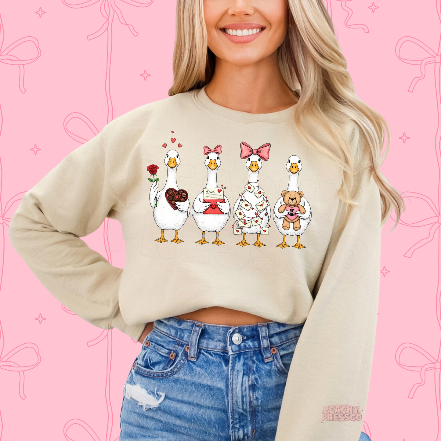Cute Goose Friends Shirt | Valentine’s Day Apparel
