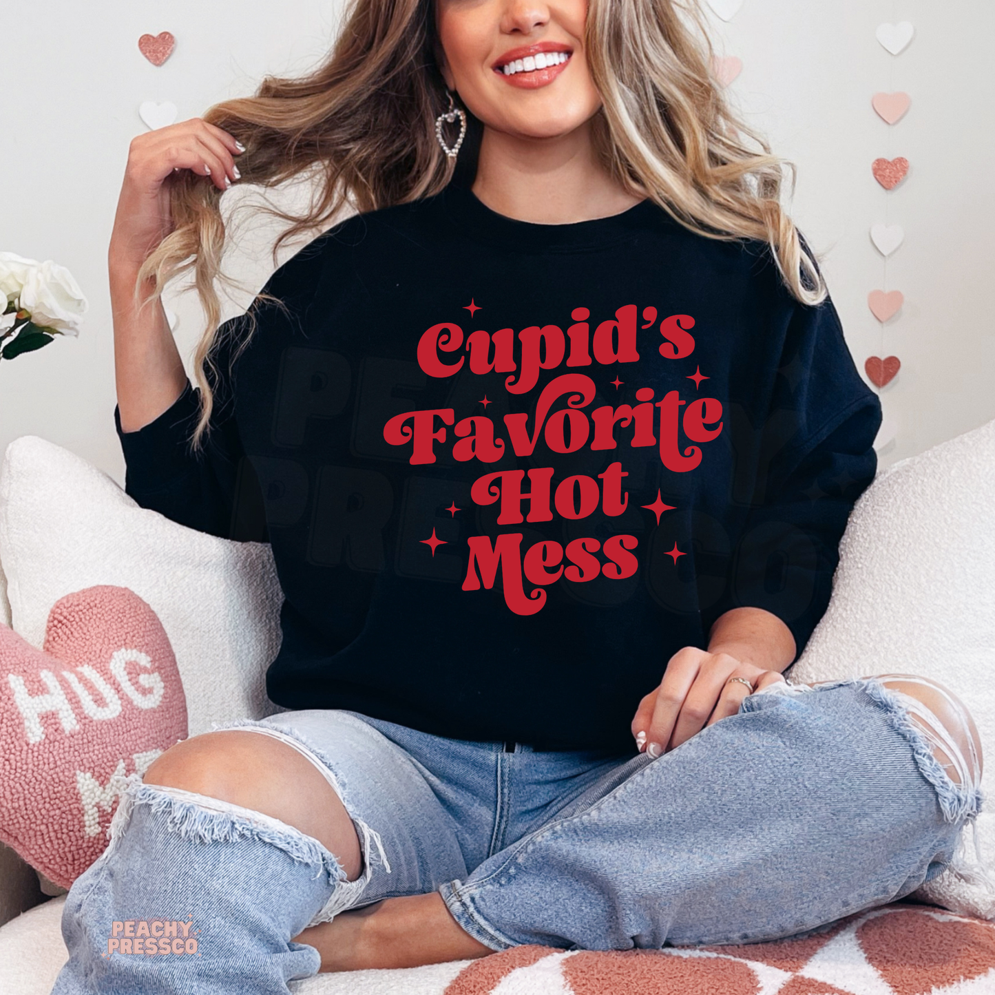 Cupid’s Favorite Hot Mess Shirt – Funny Valentine’s Day Apparel