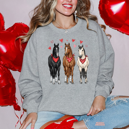 Western Horse Valentine Shirt | Bandana Hearts Love, Valentine’s Day Apparel