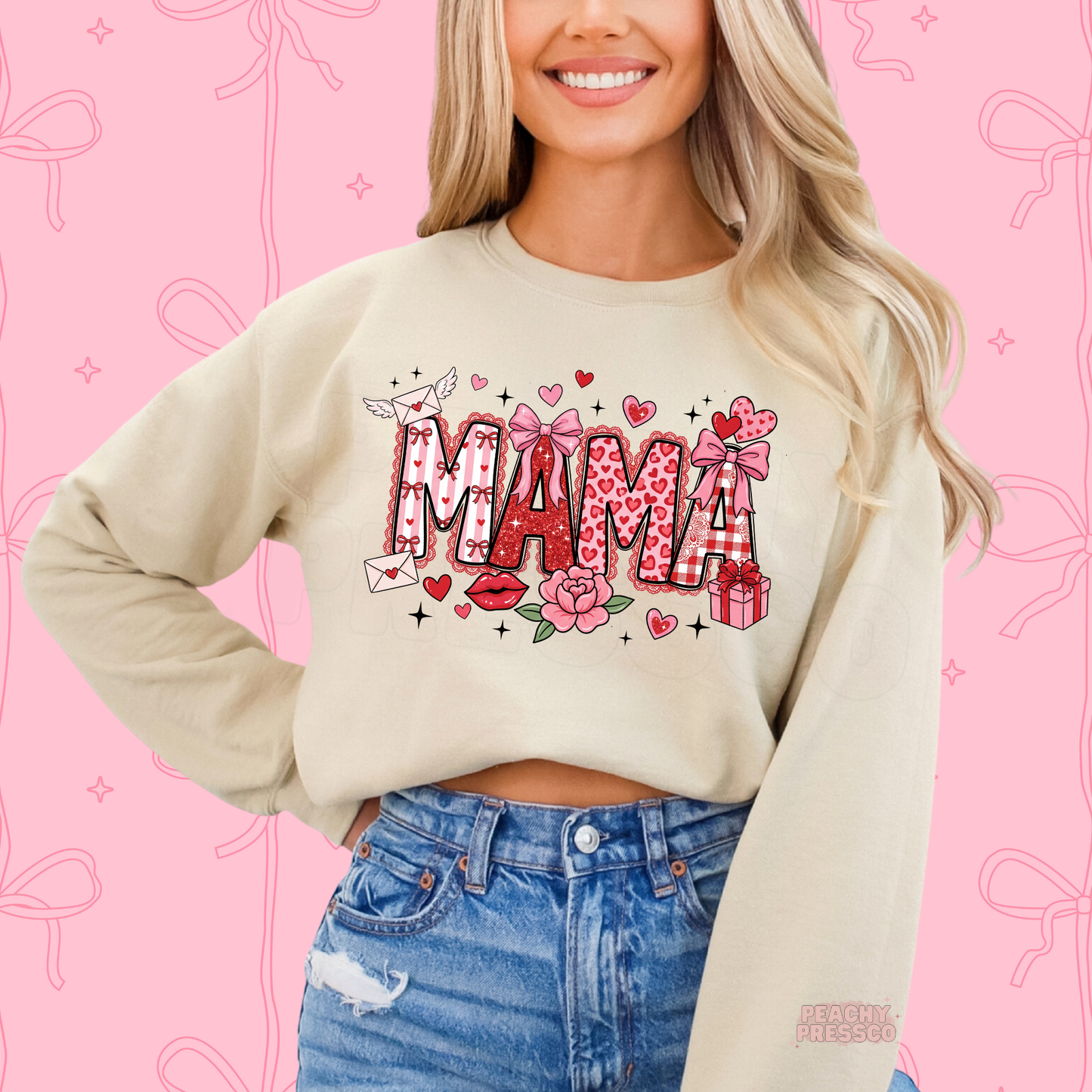 Cute Mama Love Heart Shirt, Valentine’s Day Apparel