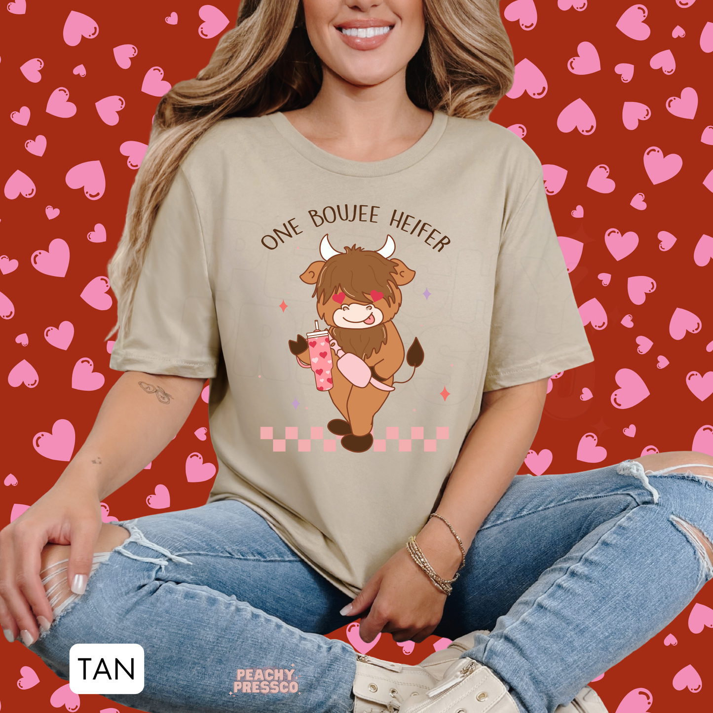 One Boujee Heifer Sweatshirt | Cute Girly Valentine’s Day Apparel