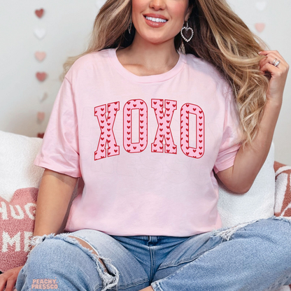XOXO Hearts Sweatshirt – Cute Valentine’s Day Apparel