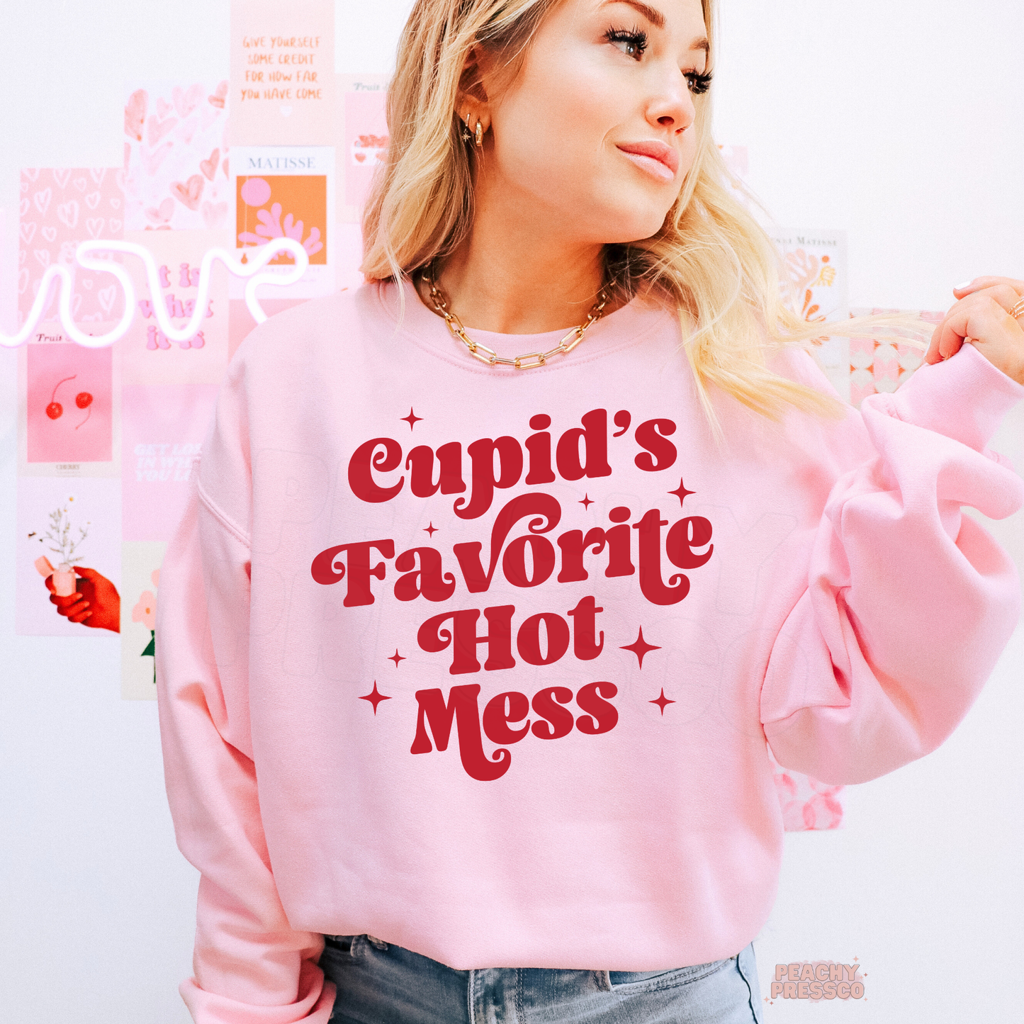 Cupid’s Favorite Hot Mess Shirt – Funny Valentine’s Day Apparel