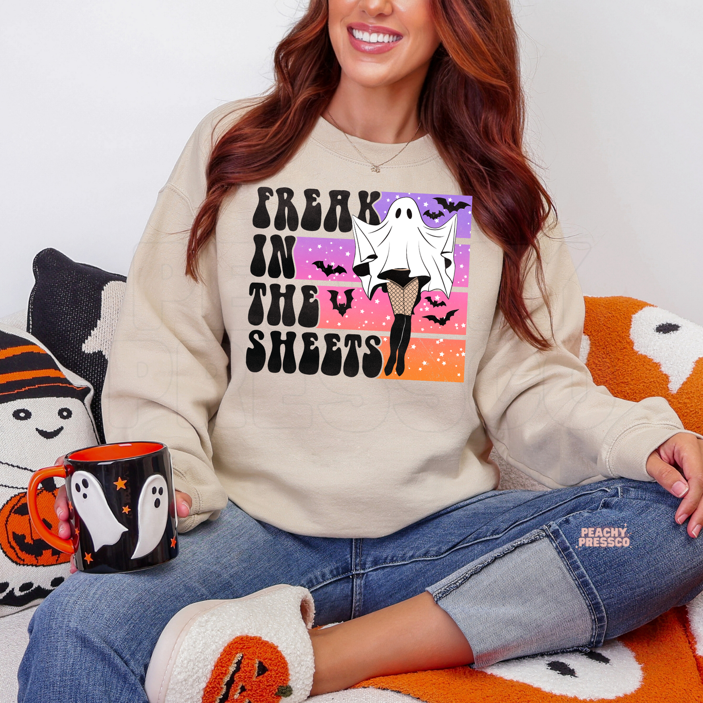 Freak in the Sheets Halloween Shirt – Funny Ghost for Spooky Season | Cute Halloween Apparel