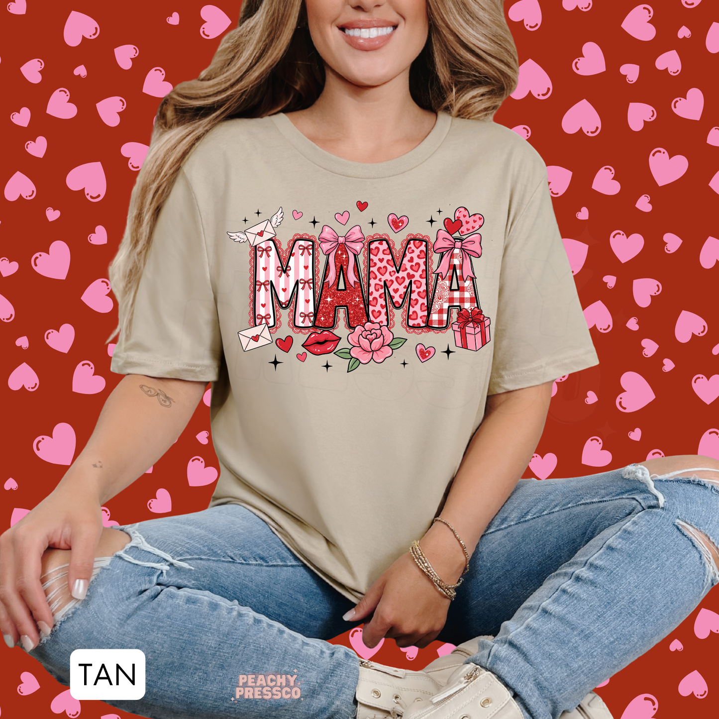 Cute Mama Love Heart Shirt, Valentine’s Day Apparel