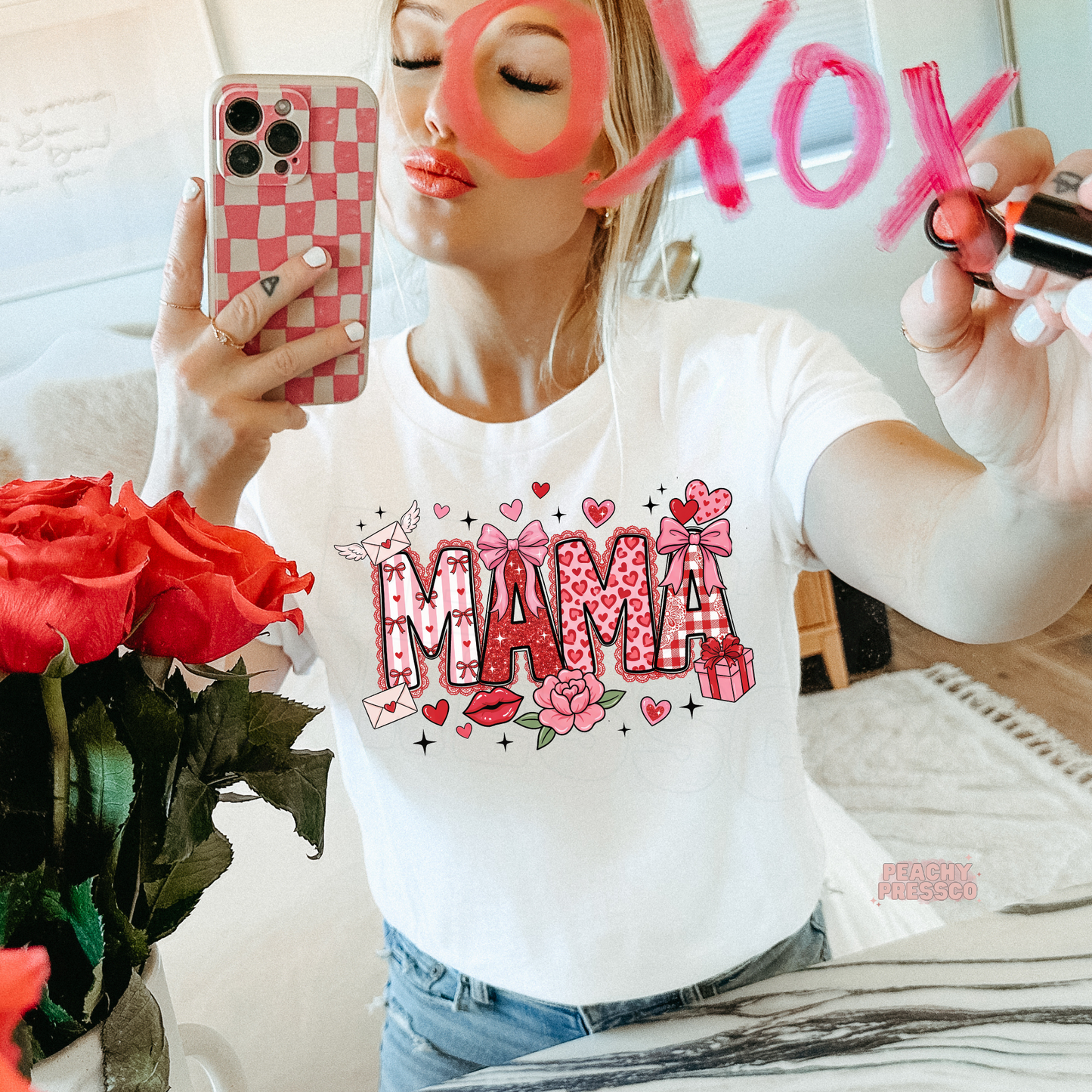 Cute Mama Love Heart Shirt, Valentine’s Day Apparel