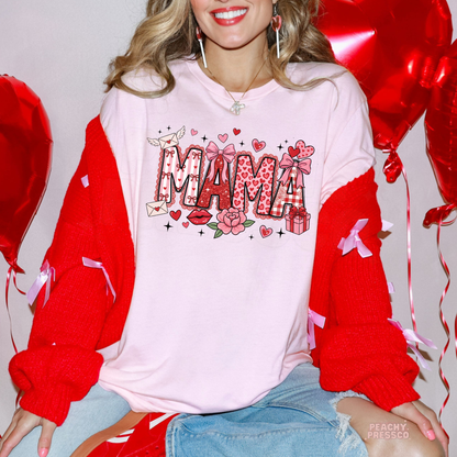 Cute Mama Love Heart Shirt, Valentine’s Day Apparel