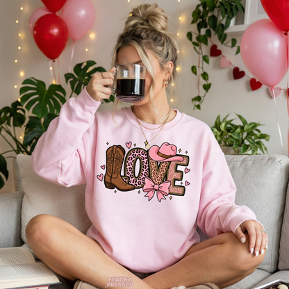 Western Love Heart Shirt | Cowgirl Boots Valentine’s Day Apparel