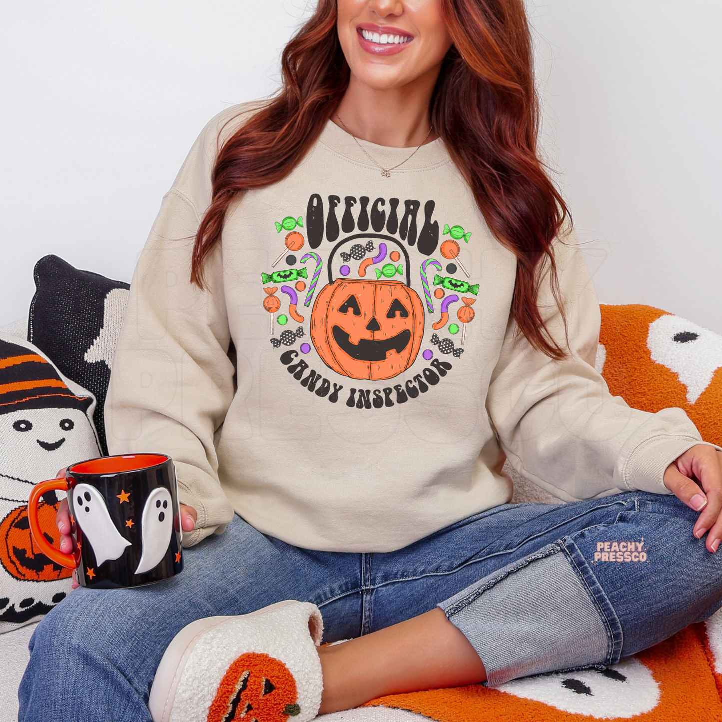 Official Candy Inspector Halloween Shirt – Cute Pumpkin Trick or Treat Sweatshirt, Apparel