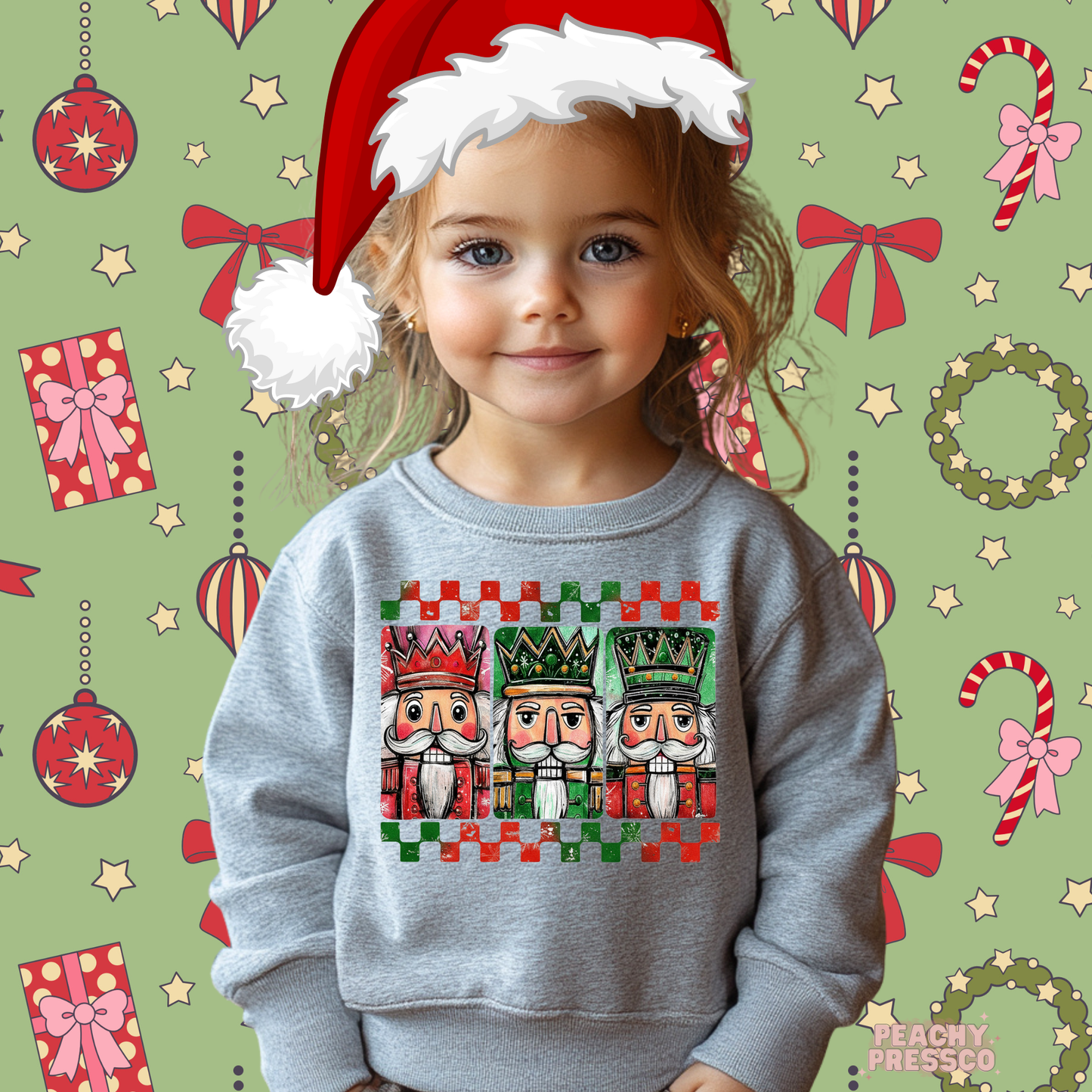 Nutcracker Christmas Trio Sweatshirt – Festive Holiday Kids Apparel