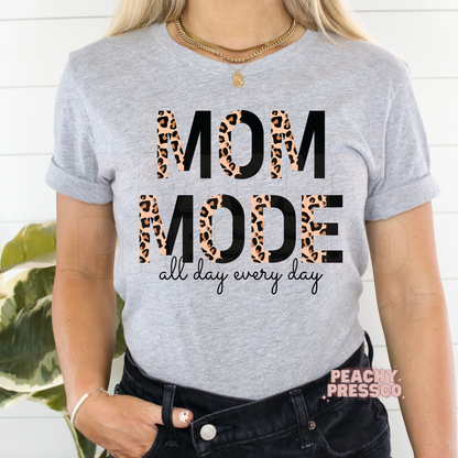 Mom Mode Sweatshirt – Leopard Print All Day Every Day Apparel