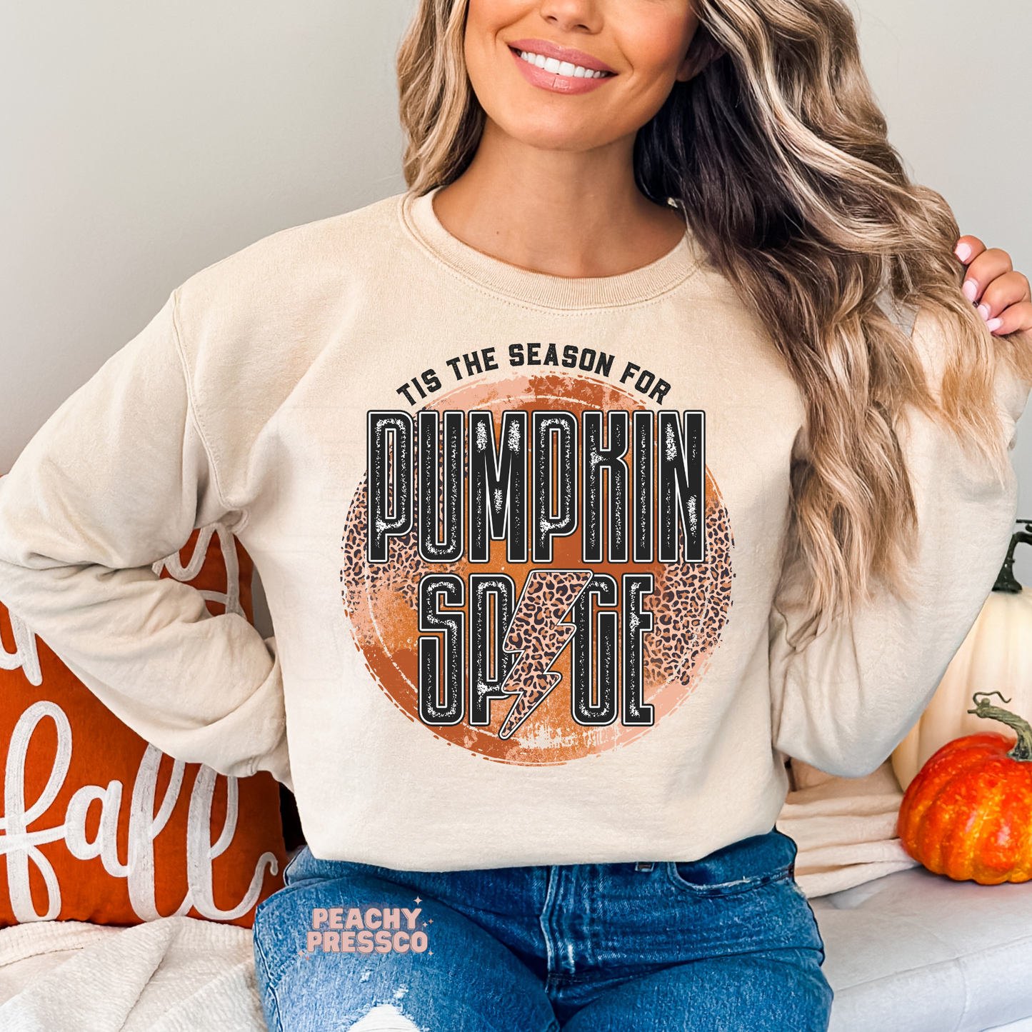 Tis The Season For Pumpkin Spice Sweatshirt | Fall Graphic Apparel