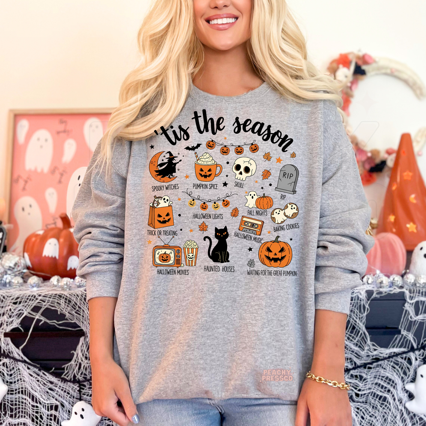 Tis the Season Halloween Sweatshirt | All the Spooky Things, Apparel