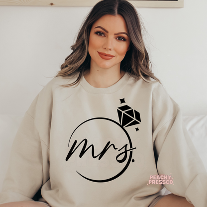 Mrs. Diamond Ring Sweatshirt – Bridal Crewneck