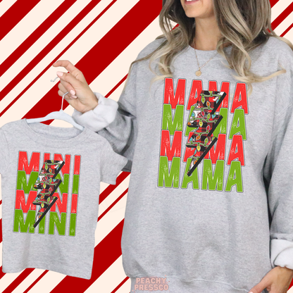 Mama & Mini Christmas Sweatshirt Set | Matching Holiday Outfits for Moms and Kids, Apparel