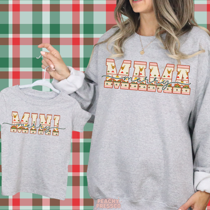 Merry Mama & Mini Reindeer Christmas Sweatshirts | Matching Holiday Mom and Daughter, Apparel