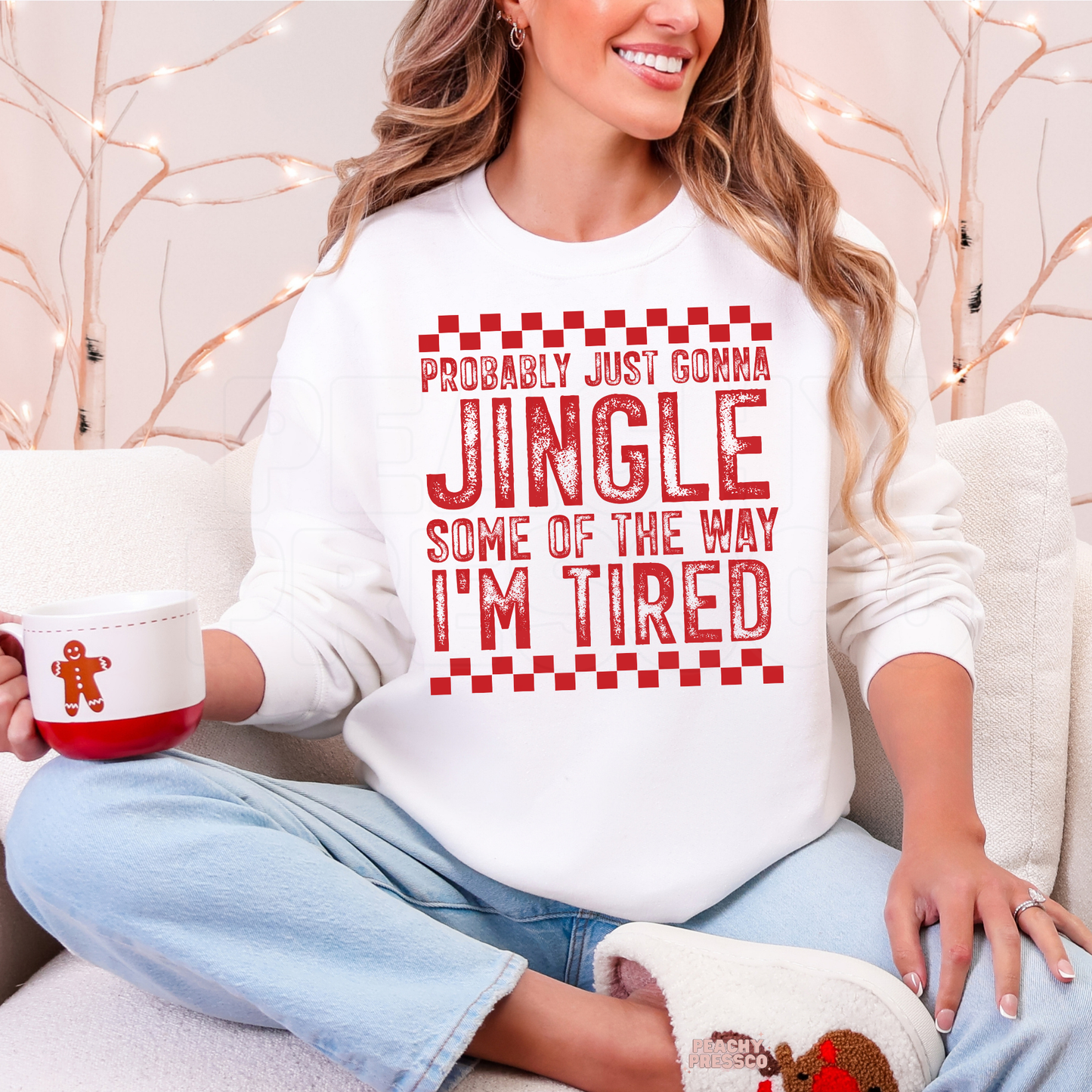 Funny Christmas Sweatshirt – Jingle Some of the Way Holiday Shirt | Festive Apparel