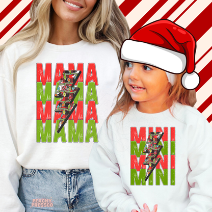Mama & Mini Christmas Sweatshirt Set | Matching Holiday Outfits for Moms and Kids, Apparel