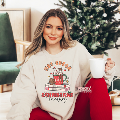 Hot Cocoa & Christmas Movies Hoodie – The Ultimate Cozy Holiday Vibe Apparel