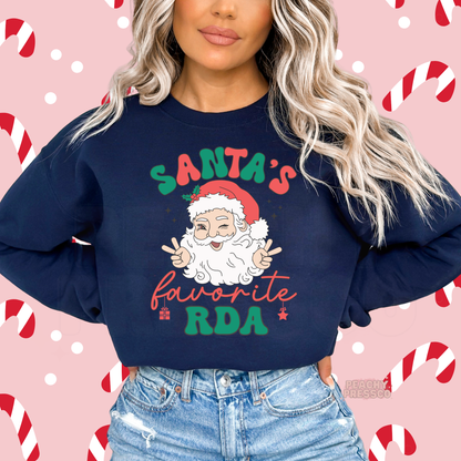Santa’s Favorite RDA Christmas Sweatshirt – Holiday Apparel