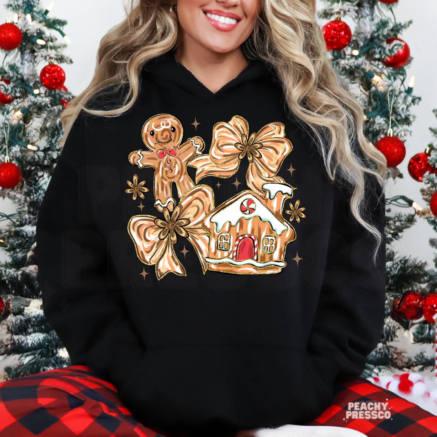 Gingerbread Christmas Sweatshirt – Sweet Holiday Cookie Vibes Apparel