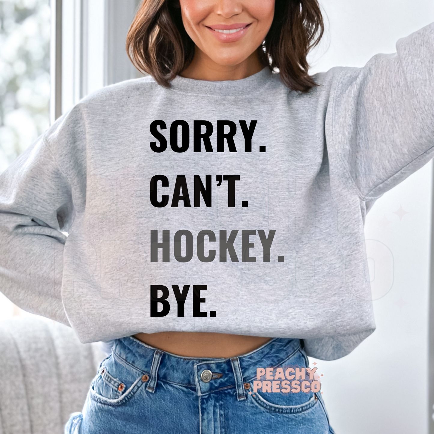 Funny "Sorry Can’t Hockey Bye" Shirt – Ice Hockey Player Sports Fan Apparel