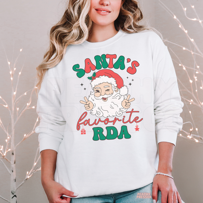 Santa’s Favorite RDA Christmas Sweatshirt – Holiday Apparel